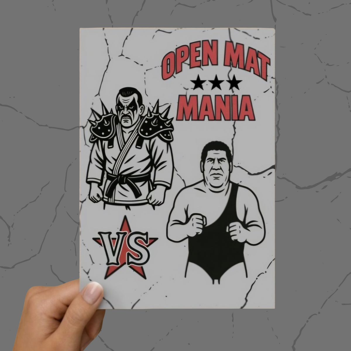 Open Mat Mania - A5 - Art Print – Factory Fightwear