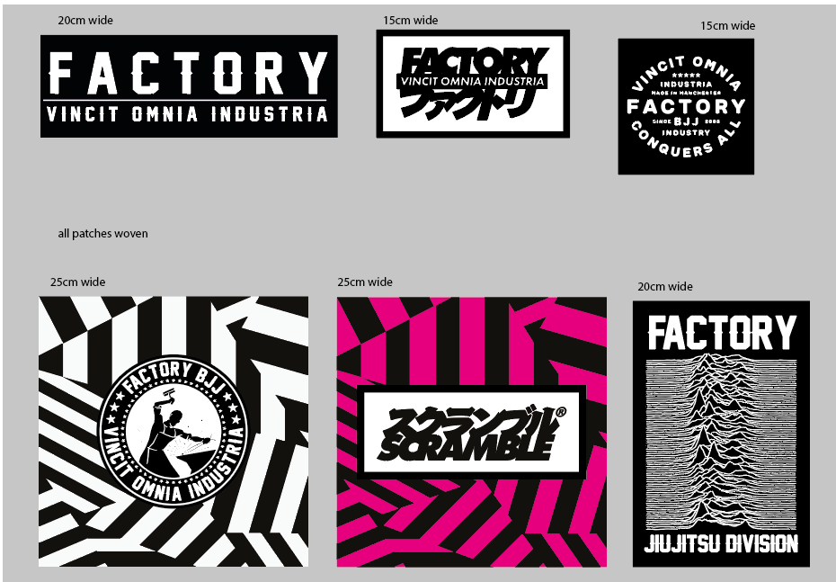 Factory x Scramble - 6 Patch Set